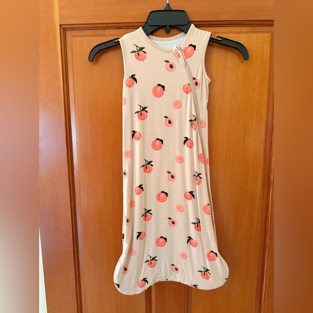 Kyte BABY peach print sleep sack size S tog 0.5
